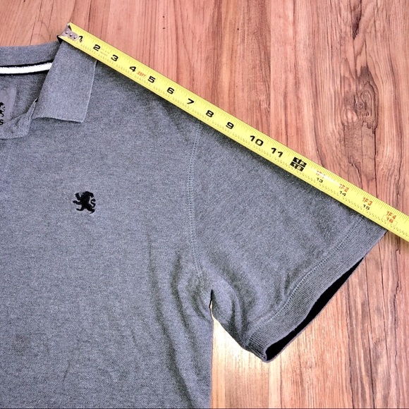 EXPRESS Polo Shirt Short Sleeve Gray XL Men’s - Picture 7 of 15